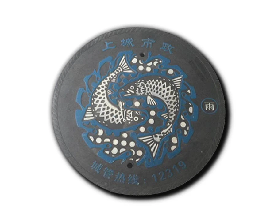 GMT彩色单色艺术井盖