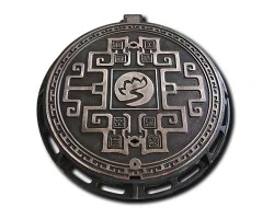 铸铁仿铜艺术井盖